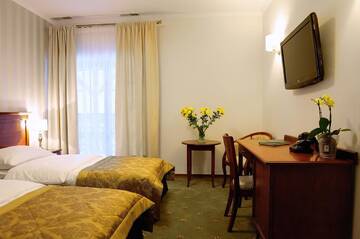 Фото номера Двухместный номер с 1 кроватью или 2 отдельными кроватями Отель Hotel Kazimierski Zdrój г. Яновец 3
